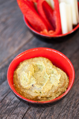 Avocado dip with hemp seeds