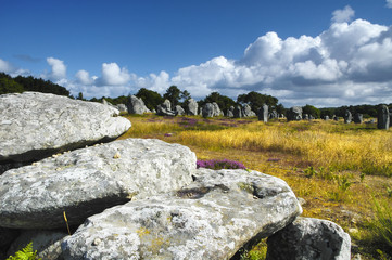 Carnac (Brittany, France): menhir and dolmen