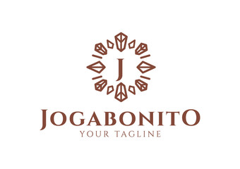 J Logo - Jewel Gem Art