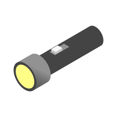 Flashlight isometric 3d icon
