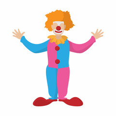 Funny clown cartoon