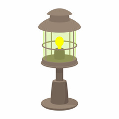 Lamp cartoon icon