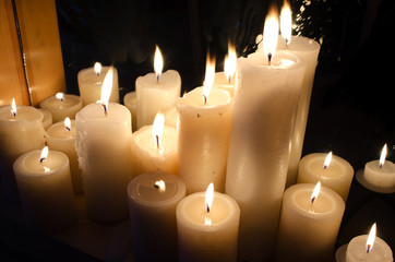 Burning candles
