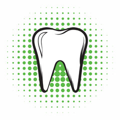 Tooth comics icon