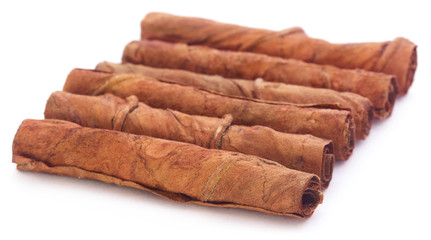 Rolled tobacco leaves