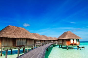 Maldivian water bungalows