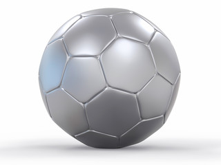 3D Isolated Soccer Ball Background