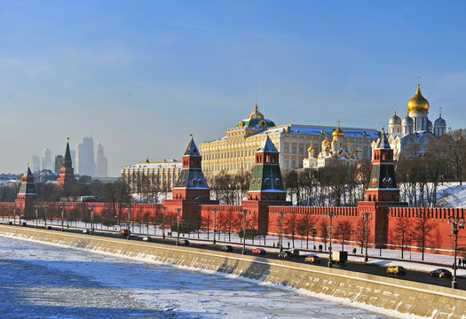 Moscow Kremlin on winter