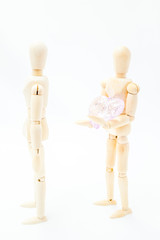 reconciled couple sharing love and a broken heart