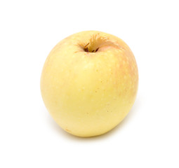 yellow apple on a white background
