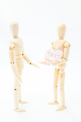 reconciled couple sharing love and a broken heart