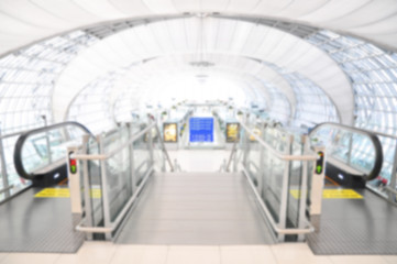 Blur background of airport