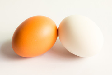 eggs isolated on white background