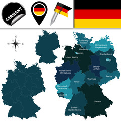 Fototapeta premium Map of Germany