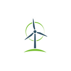 Wind turbine silhouette 