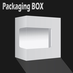 Packaging box vector.