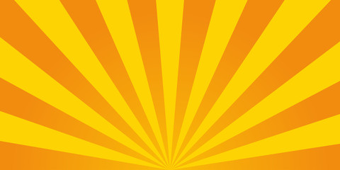 Fototapeta premium Retro ray orange background in vintage style