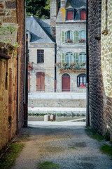 small street in The Port of Dinan, River Rance France.jpg