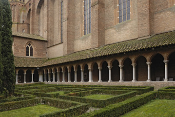 Cloister of Jacobins Church in Toulouse, France