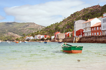 boats in Rias Baixas, Galicia, Spain