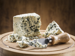 Danish blue cheese. Vintage stiles.