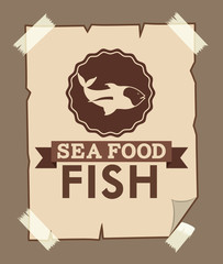 sea food fish design 