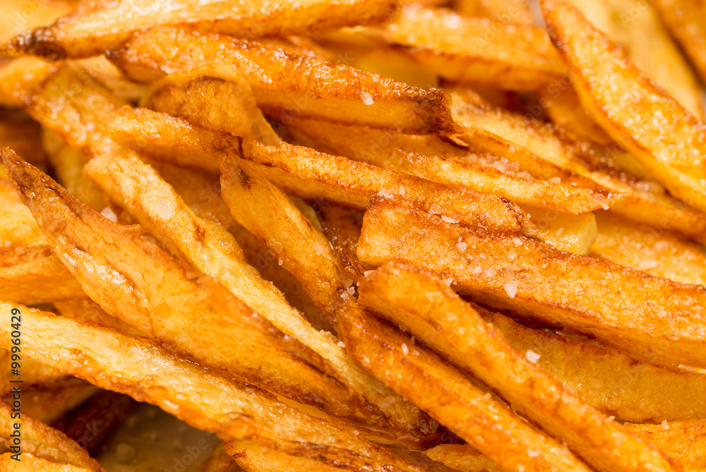 Canvas Prints french fries background, closeup shot