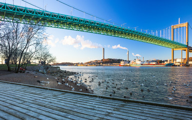 Alvsborg bridge in Goteborg, Sweden