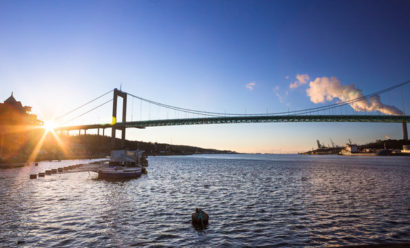 Alvsborg bridge in Goteborg, Sweden