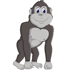 Angry gorilla cartoon