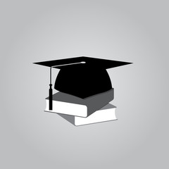 Graduation cap on the book icons - 99961281