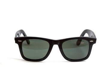 Wayfarer sunglass isolated on white