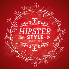 hipster style design 