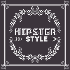 hipster style design 