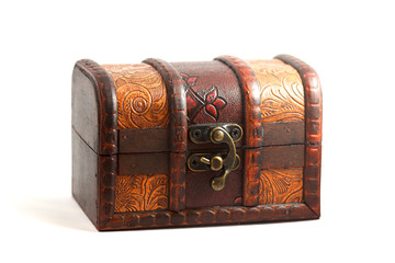 Chest box isolated on white