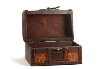 Chest box isolated on white