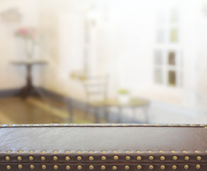 Table Top And Blur Interior of Background