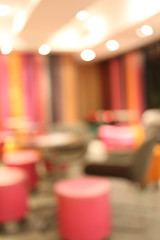 Coffee shop in a blur style.