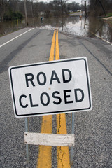 Road closed from flooding