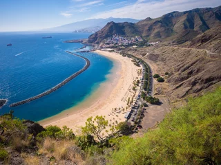 Foto op Plexiglas Las Teresitas beach near San Andres, Tenerife, Canary Islands, Spain © salparadis