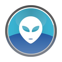 Extraterrestre dans un bouton