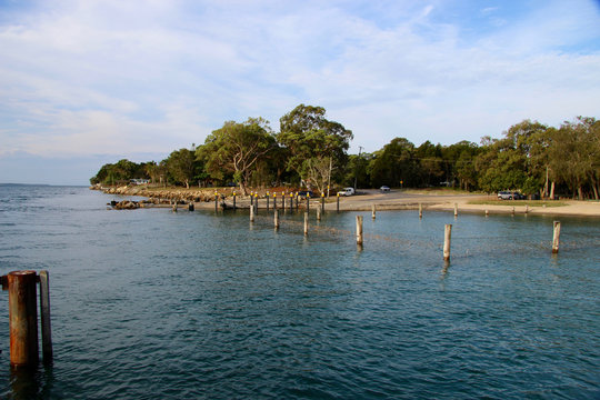 Amity Beach, Australien, Stradbroke Island, 2015, Bucht zum Haifischen.
