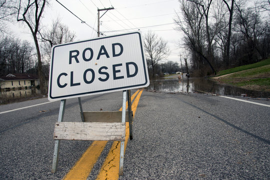 Road Closed From Flooding