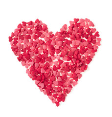 Plakat Candy Hearts isolated. Valentine's Day