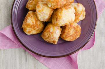 Cutlets of crab sticks
