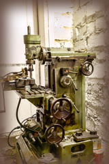 Old industrial milling machine