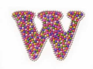 Candy Letter W