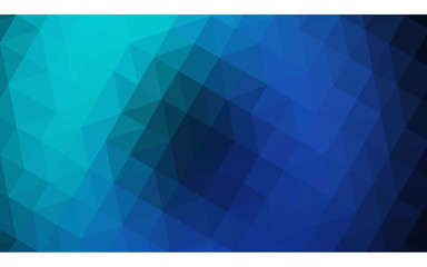 Fototapeta premium Multicolor dark green, blue polygonal design illustration, which consist of triangles and gradient in origami style.