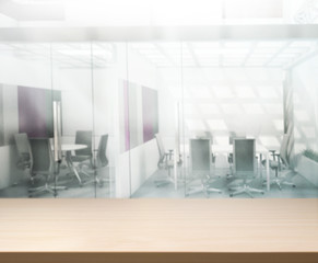 Table Top And Blur Office of Background