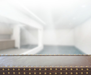 Table Top And Blur Office of Background